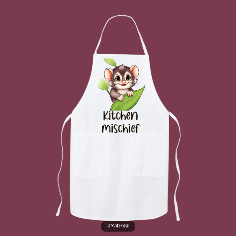 Funny Chef Apron: Tamarin's Mischief Design, Hilarious Funny Gift for Sneaky Cooks!