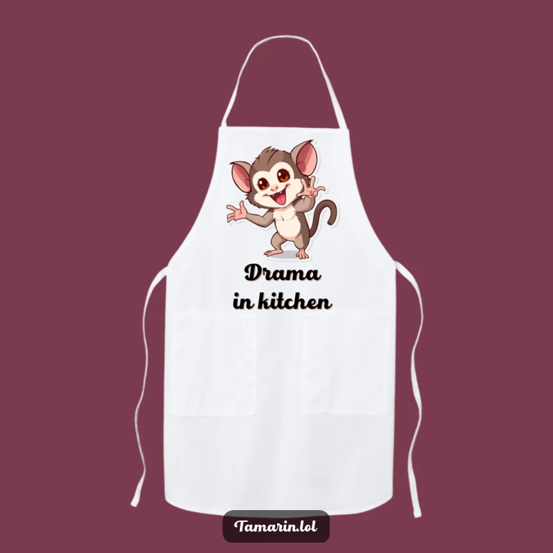 Funny Dramatic Tamarin Apron: Cook with Flair, Great Funny Gift!
