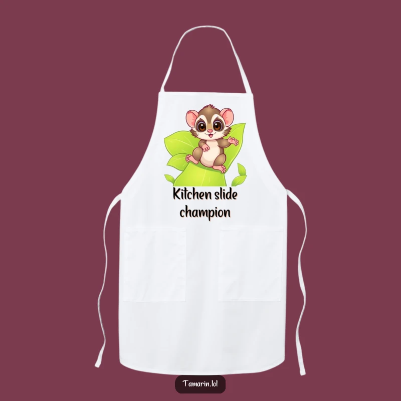 Funny Tamarin Leafy Slide Apron: Cook with Adventure & Fun!