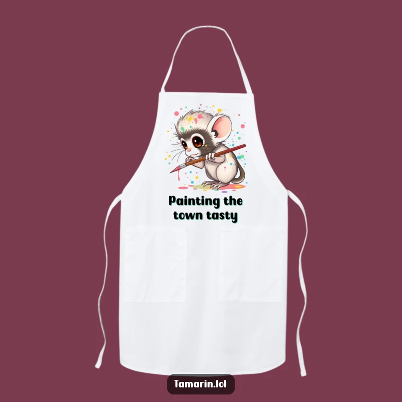 Funny Tamarin Artist Apron: Create with Style & Fun!