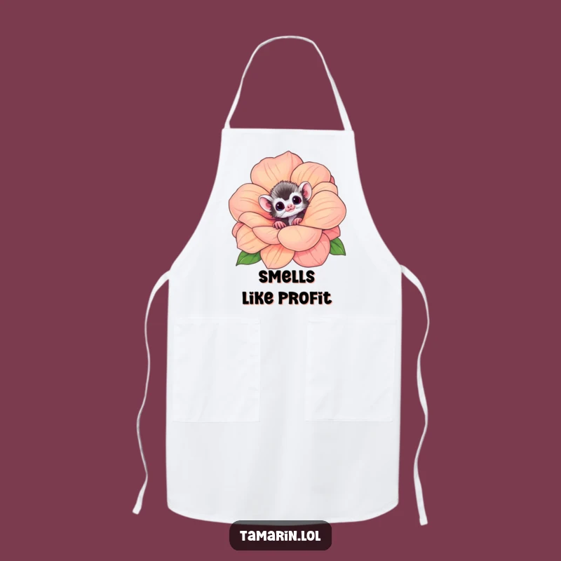 Funny Tamarin Flower Apron - Culinary Curious Monkey Kitchen Gift