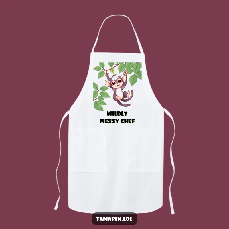 Funny Tamarin Apron: Swinging Monkey Kitchen Fun, Practical Funny Gift.