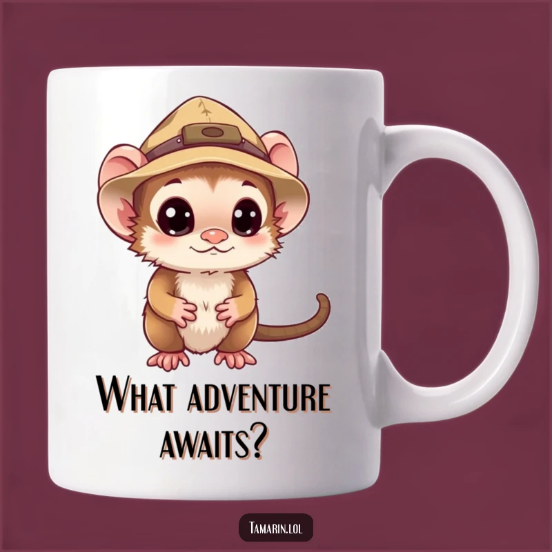 Funny Explorer Tamarin Mug: A Curious & Hilarious Adventure Gift