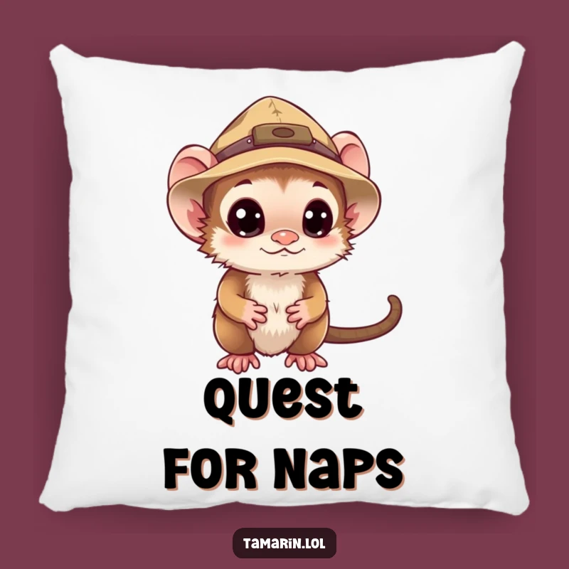 Funny Explorer Tamarin Pillow: Cozy Up with Curious Comfort