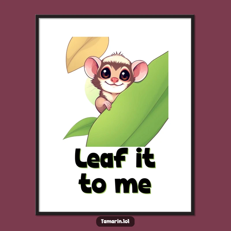 Free Printable Tamarin Wall Art: Funny Peek-a-Boo Downloadable Jungle Decor