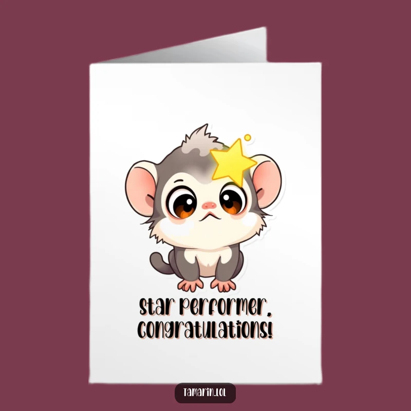 Free Printable Congrats Card: Tamarin Star Gazer Success Downloadable Gift