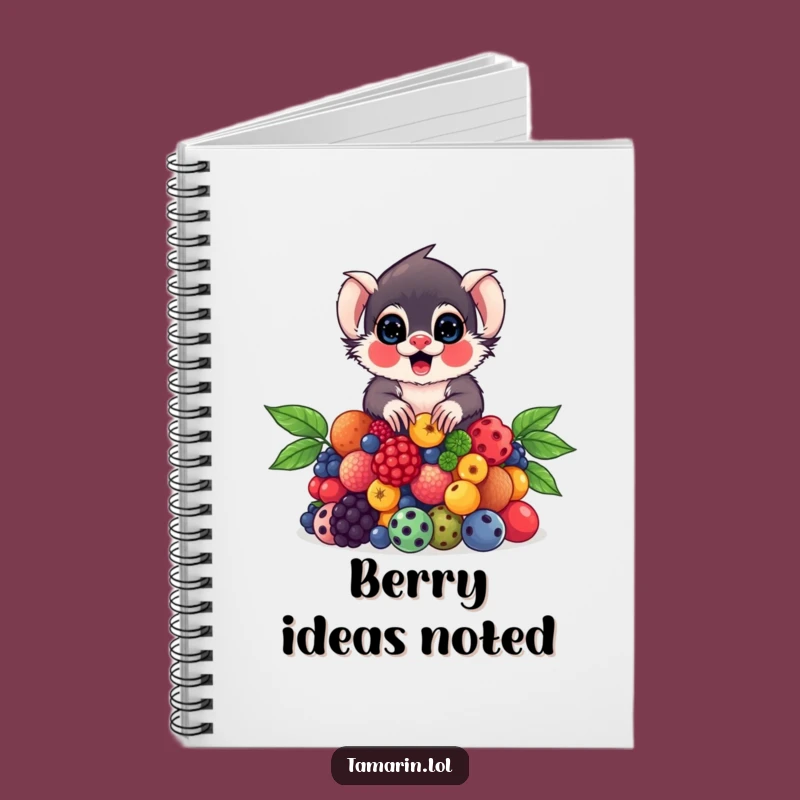 Funny Tamarin Berry Notebook: Juggling Primate Journal, Sweet Funny Gift for Writers