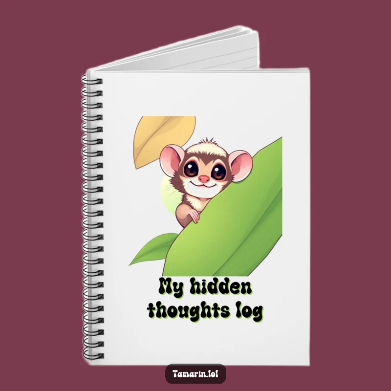 Funny Tamarin Peeking Notebook: Playful Journal, Perfect Gift