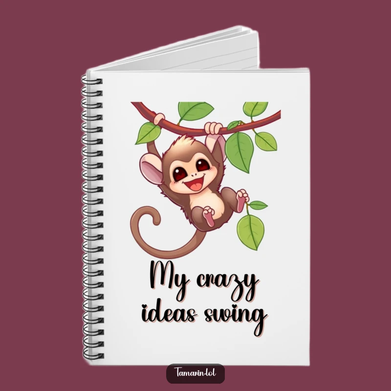Funny Tamarin Swinging Notebook: Jungle Journal, Perfect Gift