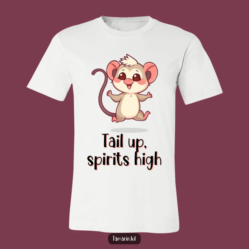 Funny Tamarin Happy Hop T-Shirt - Joyful Primate Gift Apparel