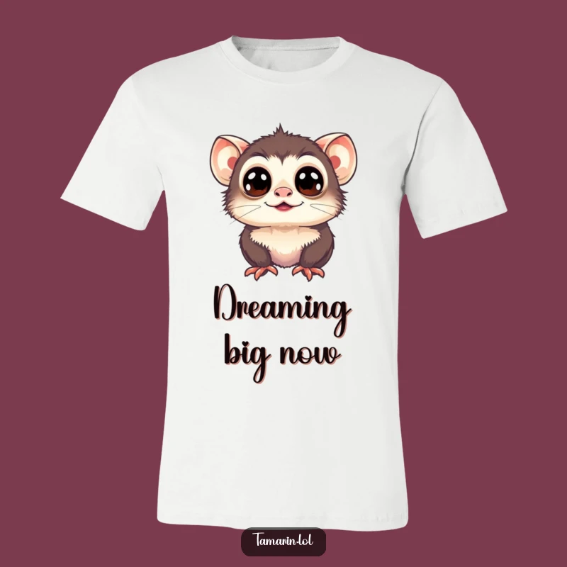 Funny Tamarin Wide Eyes T-Shirt: Upward Joy - Hilarious Gift for Happy Souls
