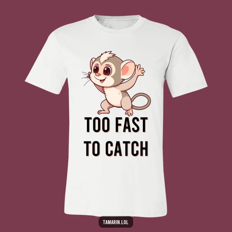 Funny Waving Tamarin T-Shirt: Cheerful Monkey Tee, Spread Smiles, Perfect Funny Gift