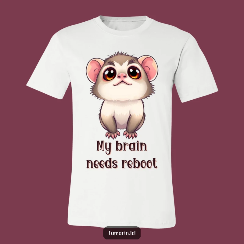 Funny Tamarin T-Shirt: Cute Curious Monkey Graphic Tee for Gift