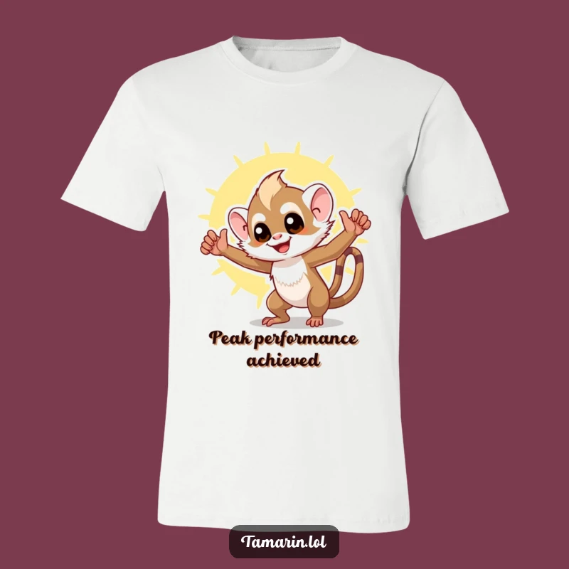 Funny Tamarin Triumph T-Shirt: Wear Your Victory with this Hilarious Monkey Tee