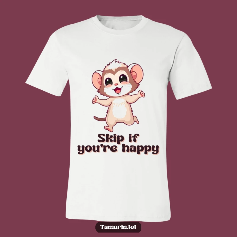 Funny Tamarin Skip T-Shirt: Express Your Joyful Spirit with Humor